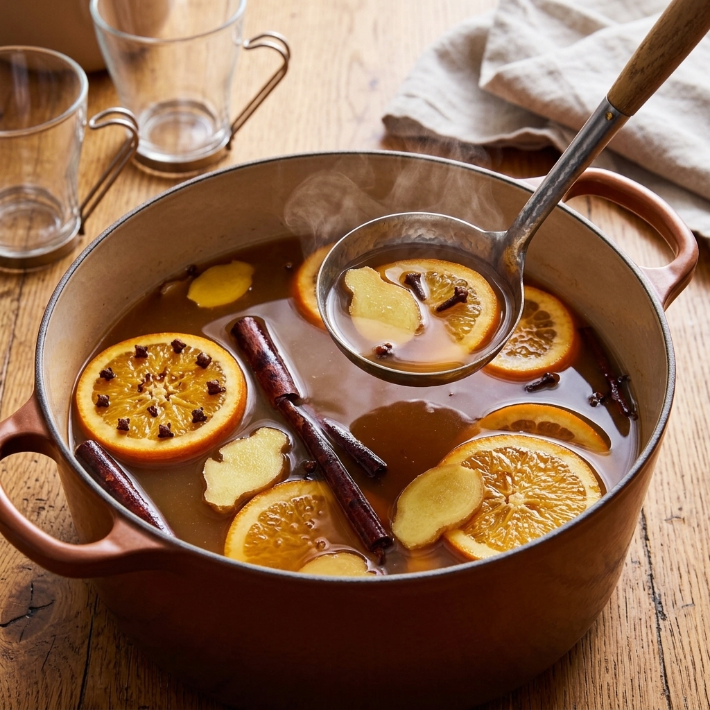 Mulled cinnamon cider