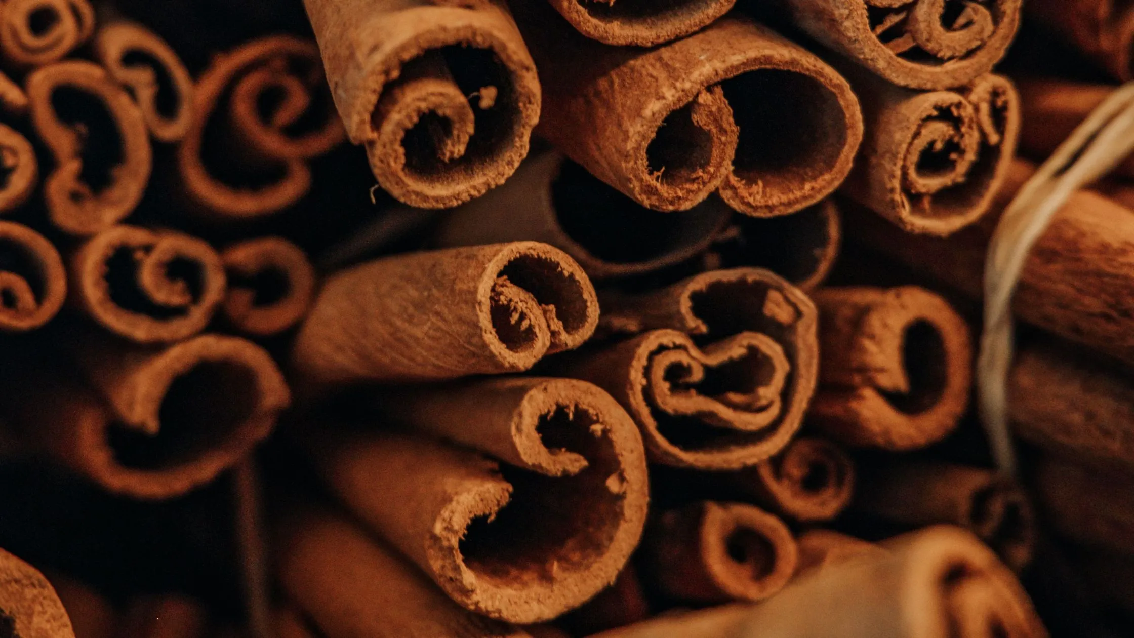 Light tan Ceylon cinnamon quill next to a thicker, dark brown Cassia cinnamon stick Purpose